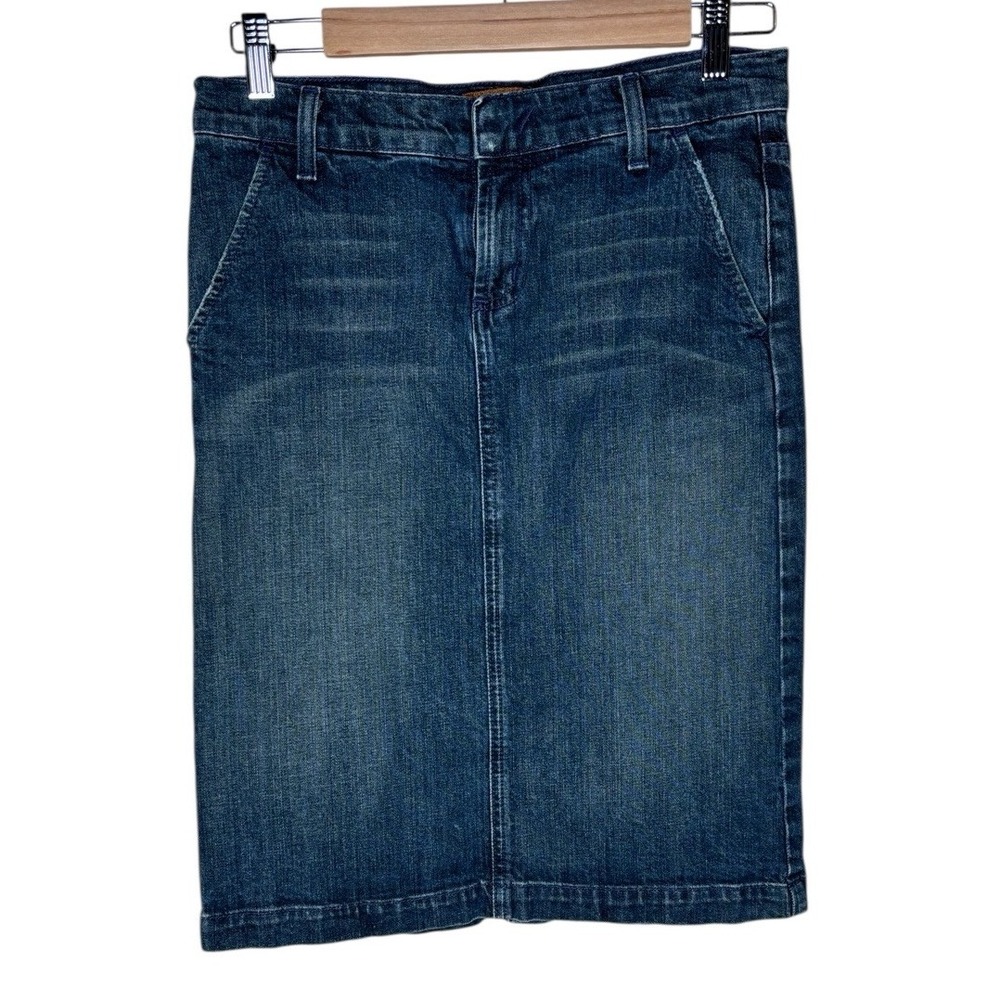 James Jeans Denim Pencil Skirt Dark Wash Size 26 Women Above Knee Tight Fit